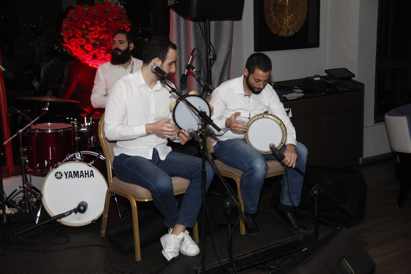 Charbel Khalil and the band at Burj on Bay 